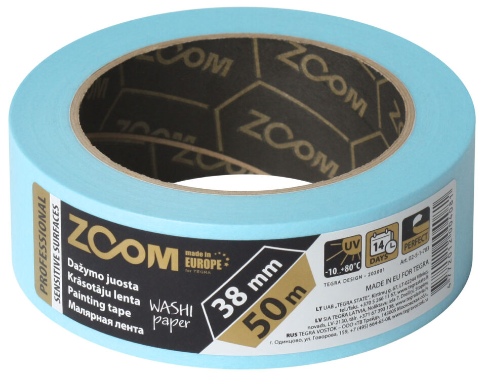 ZOOM SENSITIVE SURFACES professional masking tape