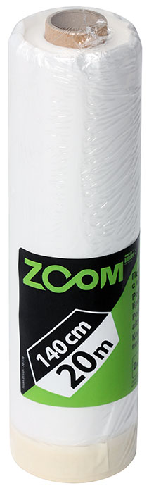 ZOOM Masking tape with polythene sheeting