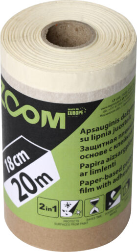 ZOOM Adhesive tape with protective paper for painting