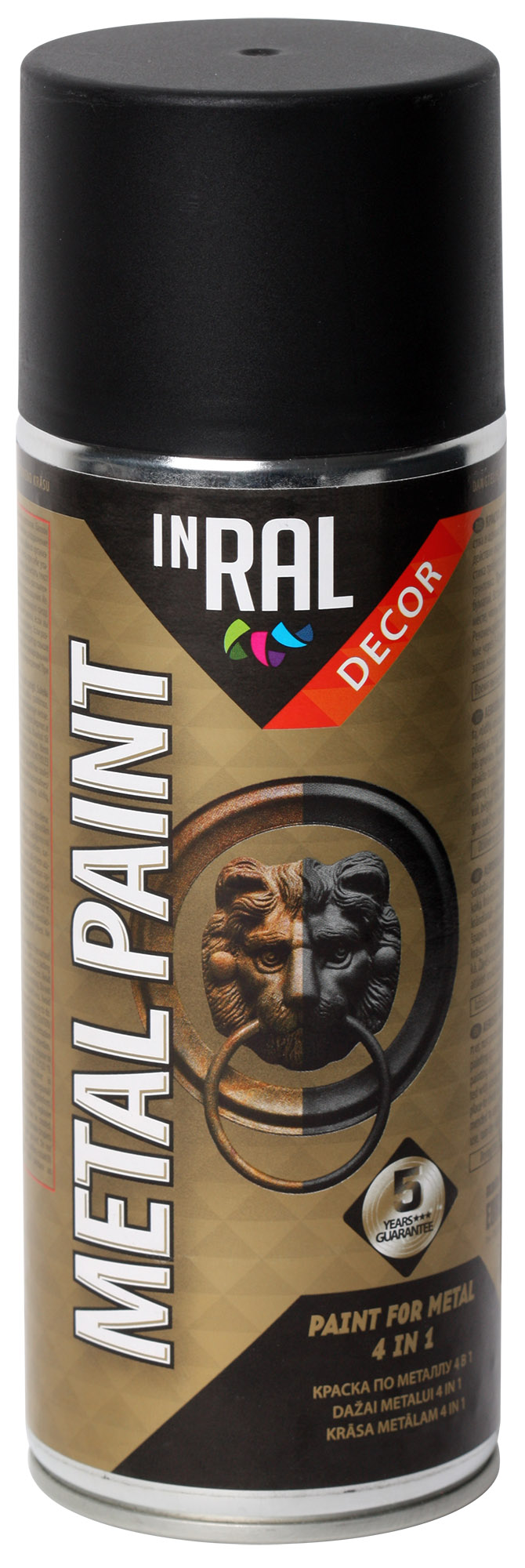 INRAL Decorative spray paint METAL PAINT 4 IN 1