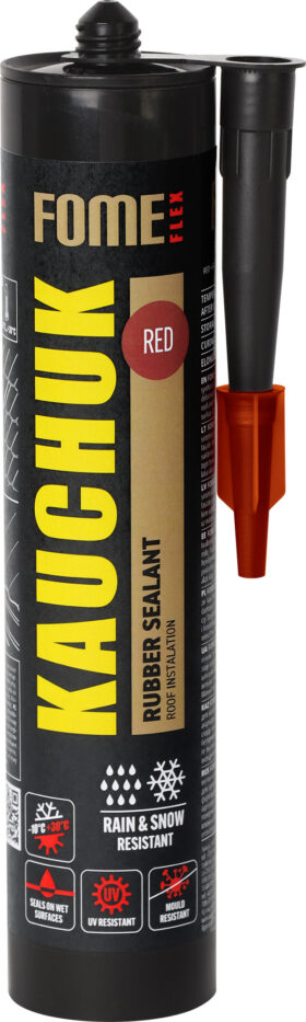 FOME FLEX Kaučiukinis hermetikas KAUCHUK, raudonas