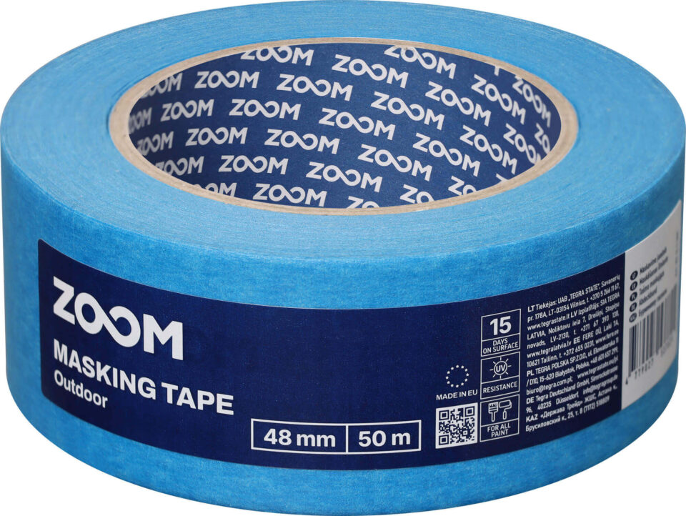 ZOOM Maskavimo juostelė, 48 mm x 50 m, mėlyna