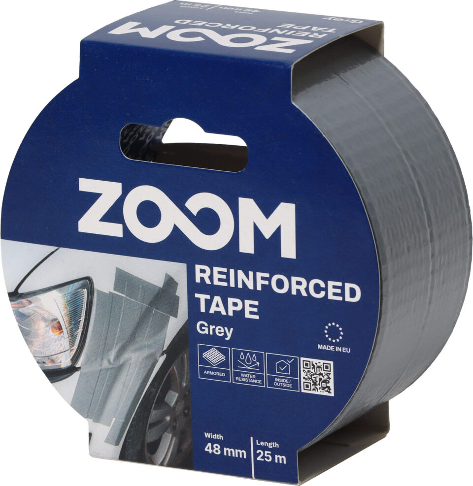 ZOOM Armuota juostelė, 48 mm x 25 m, pilka