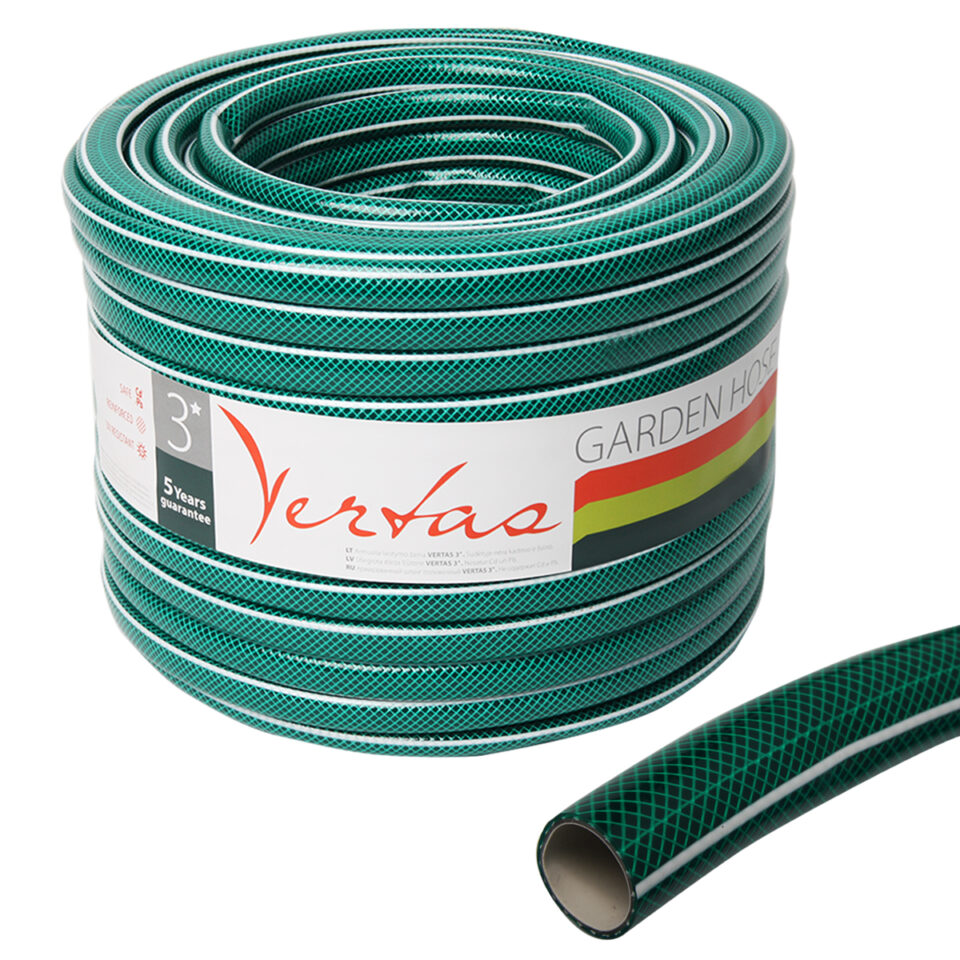 Laistymo žarna 3*, 1/2'', 20 m, Vertas, žalia