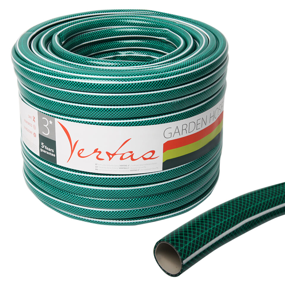 Laistymo žarna 3*, 1/2'', 50 m, Vertas, žalia
