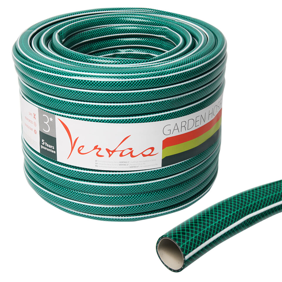 Laistymo žarna 3*, 5/8'', 20 m, Vertas, žalia