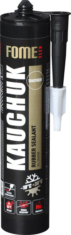 FOME FLEX Hermetikas KAUCHUK ALL SEASON, skaidrus