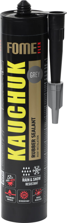 FOME FLEX Kaučiukinis hermetikas KAUCHUK, pilkas