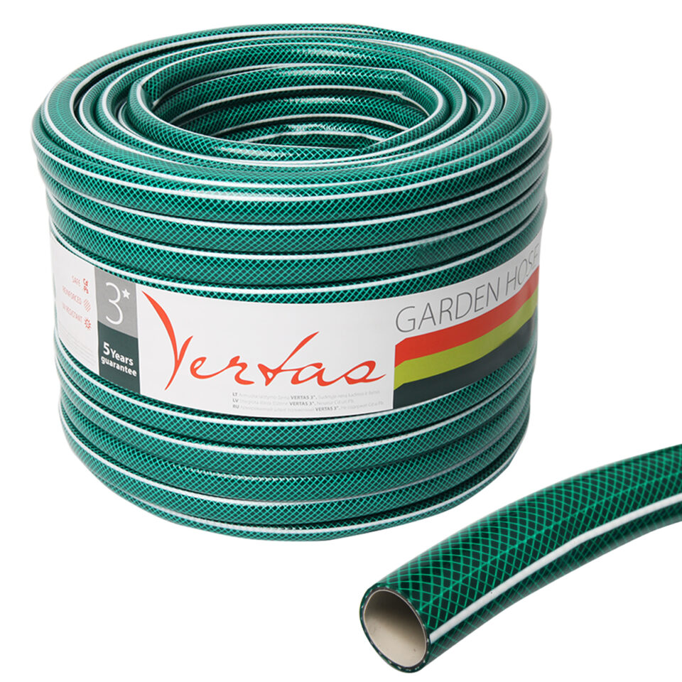 Laistymo žarna 3*, 5/8”, 50 m, Vertas, žalia