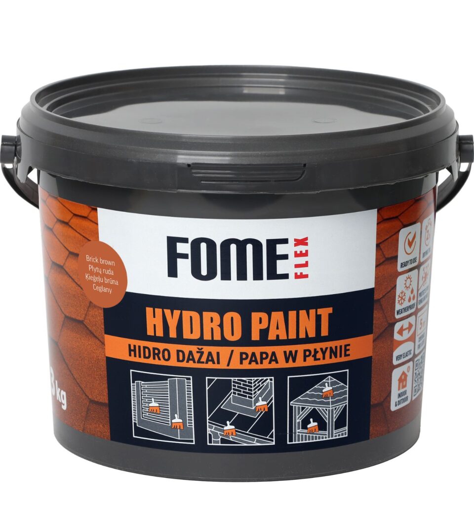 FOME FLEX HYDRO PAINT, Brick brown RAL8004, 3 kg