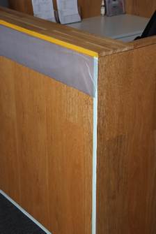 Covering furniture with ZOOM Double-Sided Masking Tape