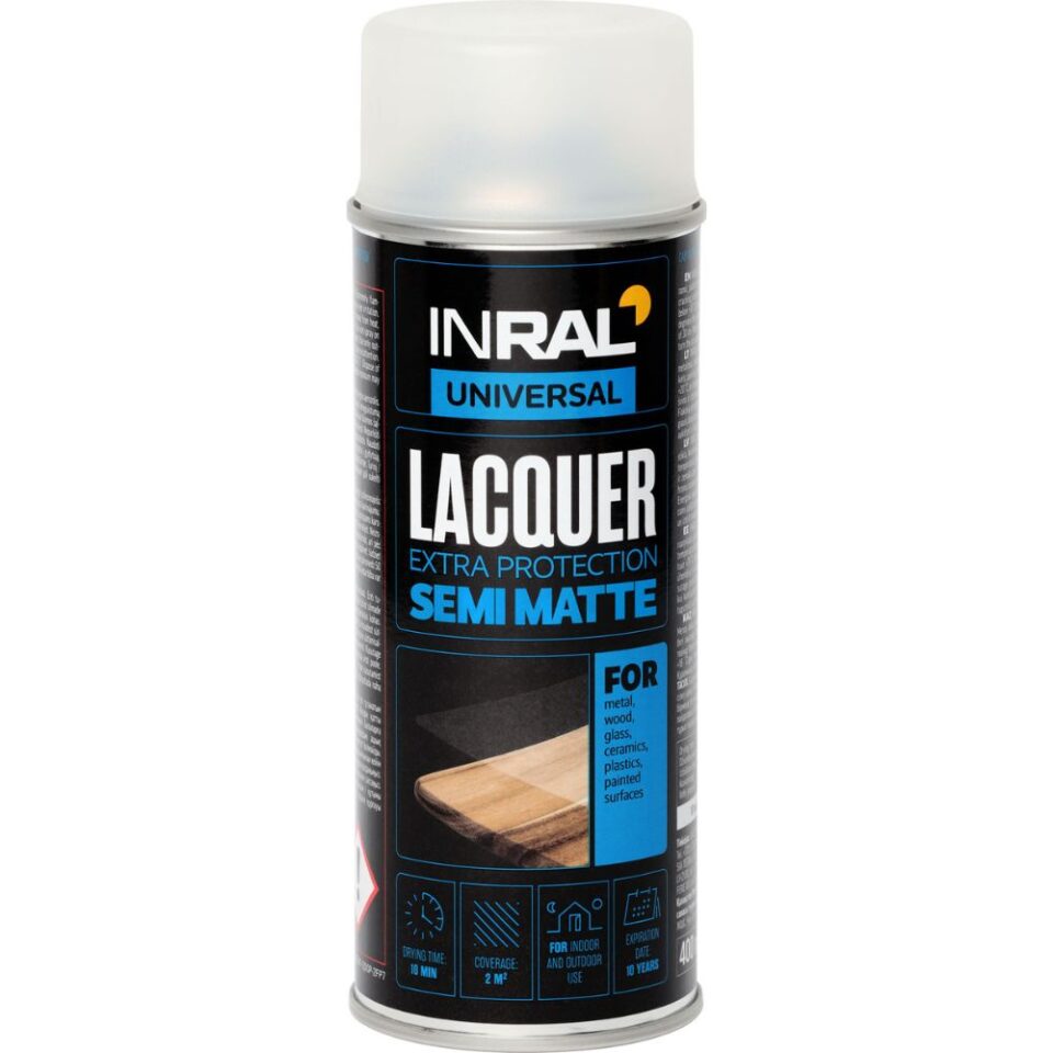 INRAL LACQUER akrilinis lakas, skaidrus, pusiau matinis