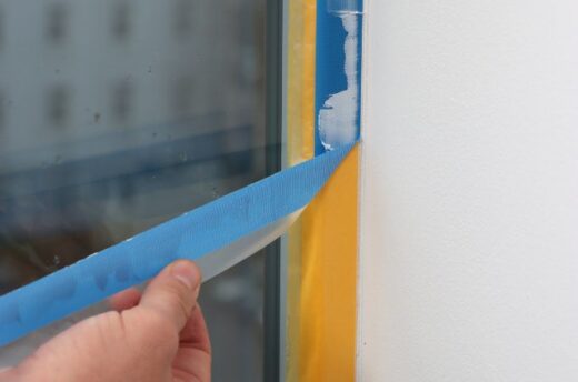 Maskavimo ir dažymo juosta - maskavimo juostos nuėmimas