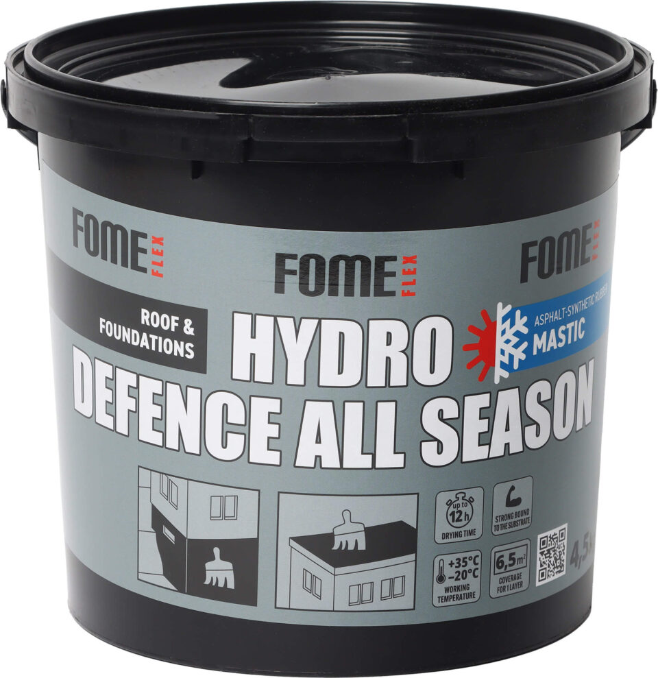 FOME FLEX HYDRO DEFENCE ALL SEASON bituminė mastika, 4,5 kg